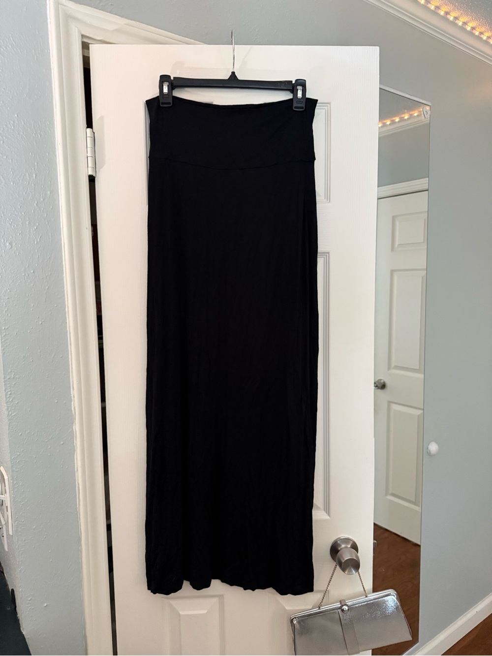 Vintage Y2K Arizona Jean Co Black Foldover Waist Maxi Skirt - Size M